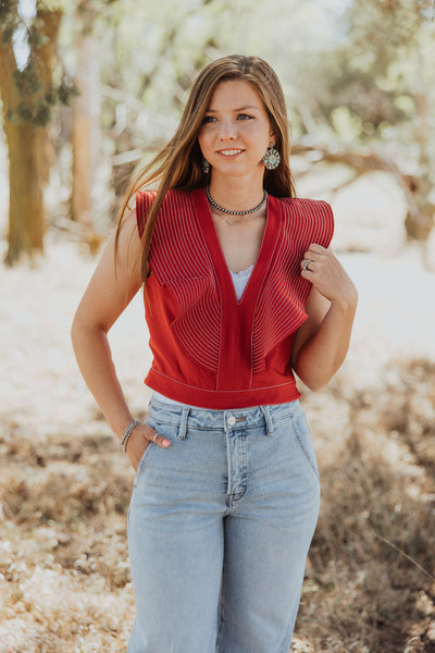 Top Stitch Crop Top