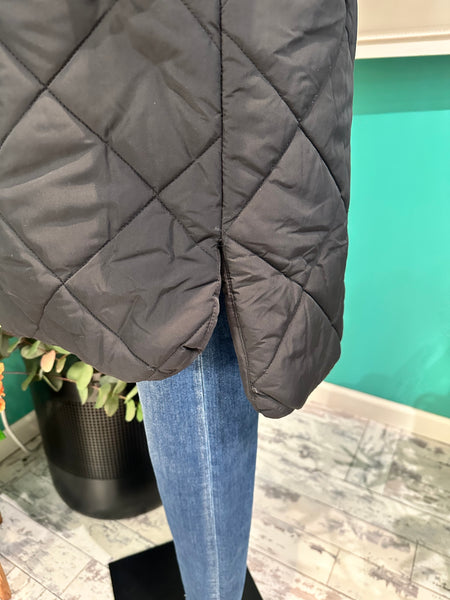 Mystree Quilted Puffer Hoodie Vest