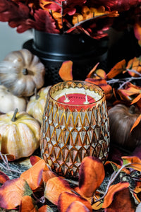 Votivo Red Currant Gold Globe Candle