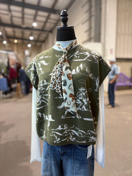 Wild Horses Silk Twilly