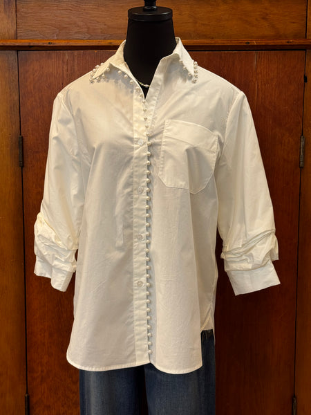 Jospeh Ribkoff Pearl Embellished Blouse