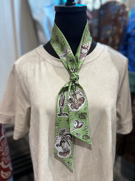 1940’s Cowboy Silk Twilly