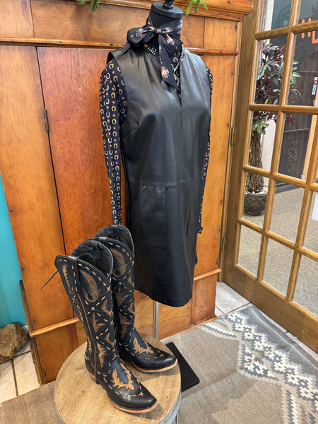 THML Leather Dress with Pockets