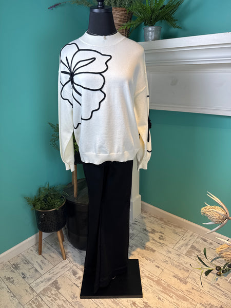 Esqualo Flower Patch Sweater