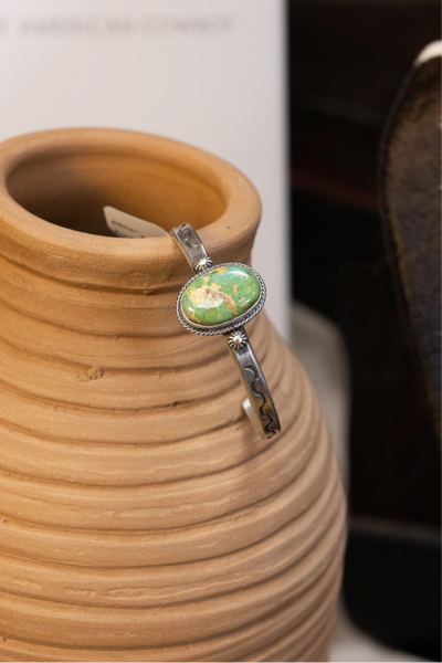 ALZ Turquoise Oval Stacker Bracelet