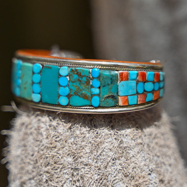 PBD Charlie Favour Turquoise Spiny Oyster Cuff
