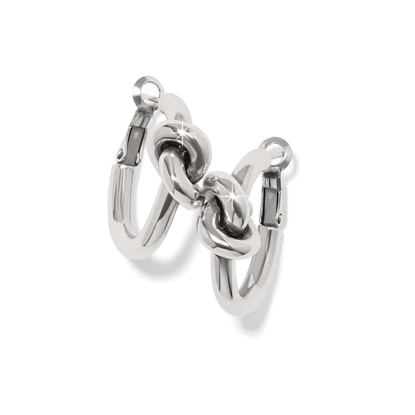 Brighton Interlok Single Knot Hoop Earrings