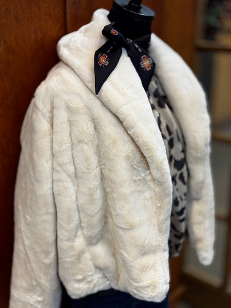 Shawl Collar Fuzzy Jacket