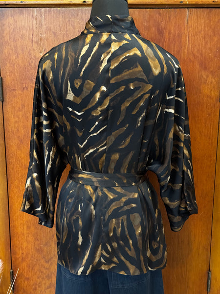 Animal Print Dolman Sleeve Tunic