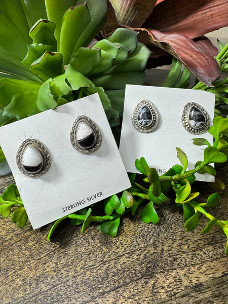 SLL Tear Drop With Buffalo Post Earring