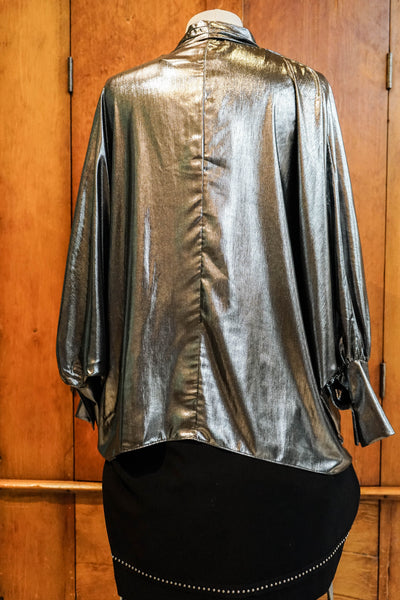 Joseph Ribkoff Matte Metallic Top