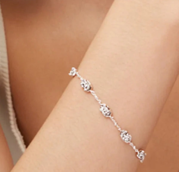 Kendra Scott Emilie Link Bracelet in Platinum Drusy