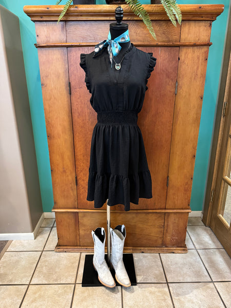 Ruffle Smocked Waist Dress