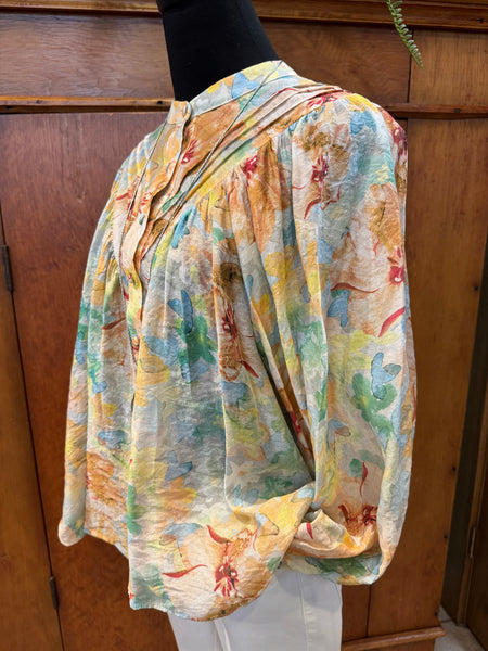 Floral Printed Long Sleeve Top