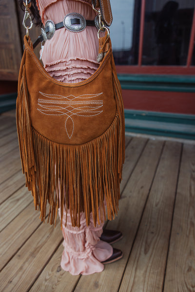 Half Moon Hobo with Fringe