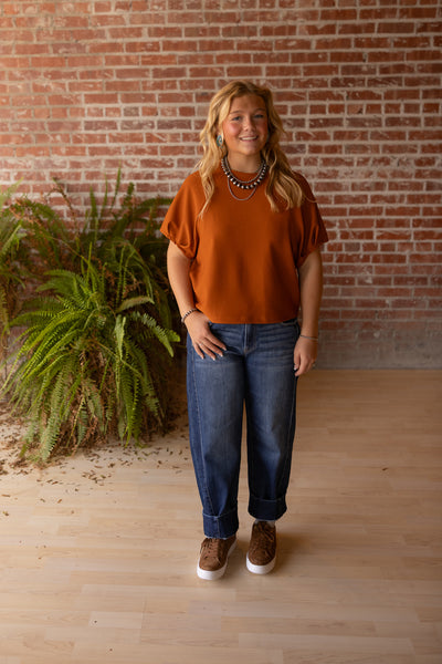 Puff Short Sleeve Pullover Top