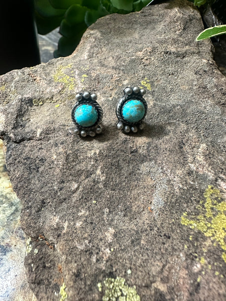 ALZ Round Post Earring