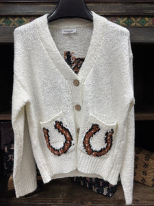 EE:some Horse Graphic Sweater ￼