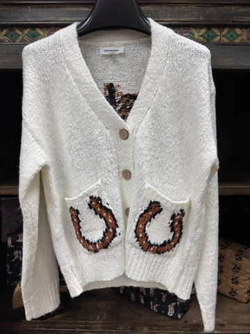 EE:some Horse Graphic Sweater ￼