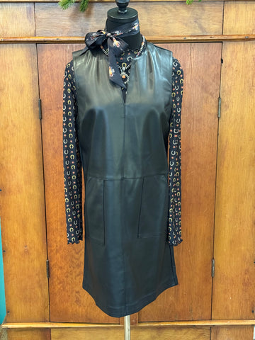 Entro The Dress Sleeveless Faux Leather Cummings Carousel Entro The Dress Sleeveless Faux Leather Cummings Carousel