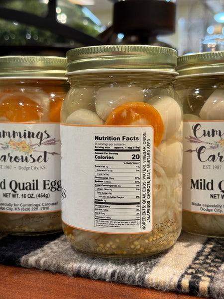 Cummings Carousel’s Mild Quail Eggs