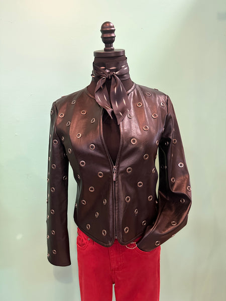 Lysse Geneva Grommet Vegan Leather Jacket