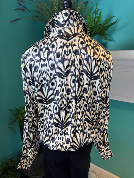 Esqualo City Sign Oversized Blouse