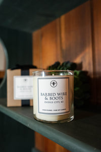 Barbed Wire & Boots No. 24 Candle