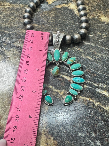 SWS Squash Turquoise Pendant