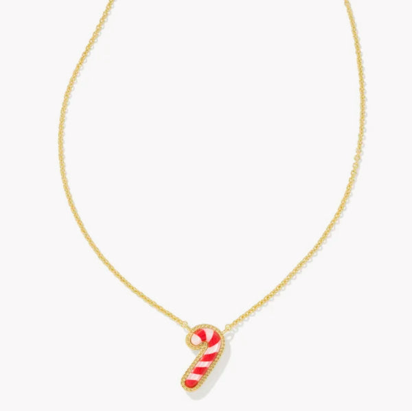 Kendra Scott Candy Cane Pendant in Gold