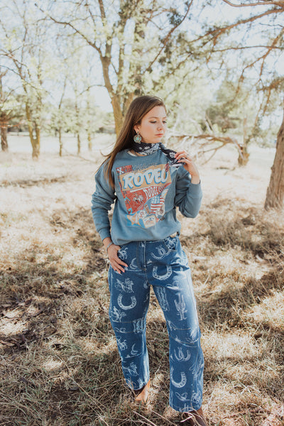 XOXO Rodeo Dodge City KS Pennant Sweatshirt