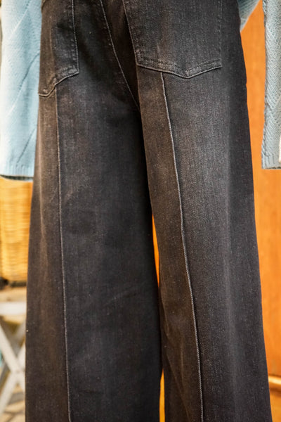 FDJ Olivia Pintuck Wide Leg Jean