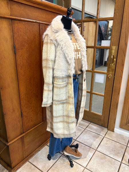 Mixed Media Long Jacket
