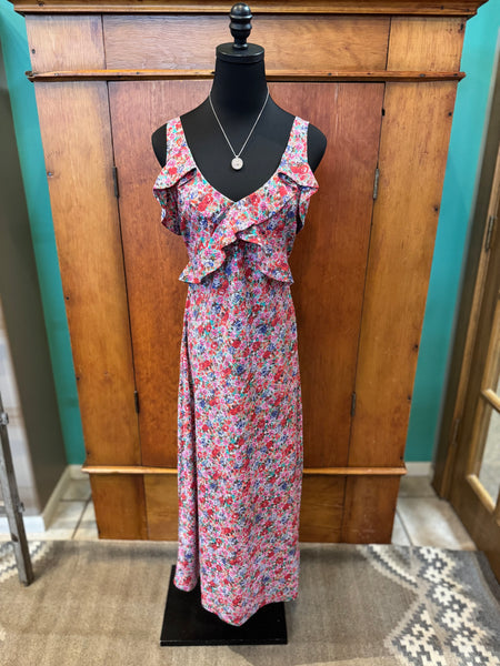 Liverpool Sleeveless Ruffle Top Dress