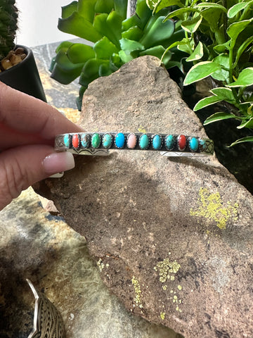 Mini Multi Stacker Cuff Bracelet