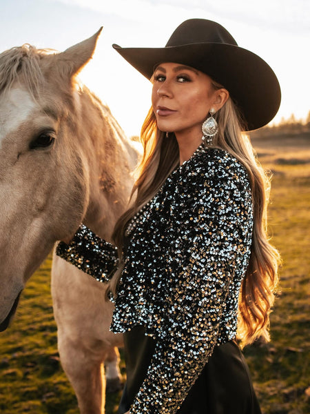 Joseph Ribkoff Sequin Jacket