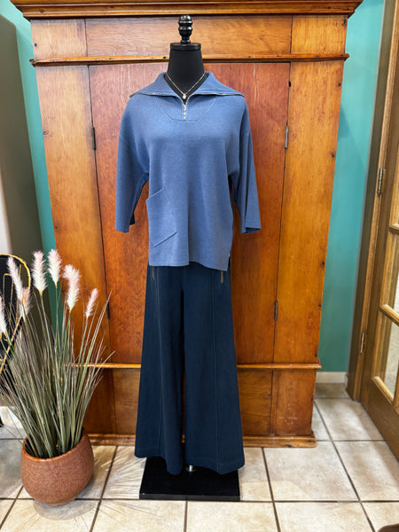 1/2 Zip Sweater With Pocket