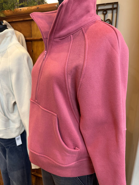 Dove Funnel Neck Half-Zip