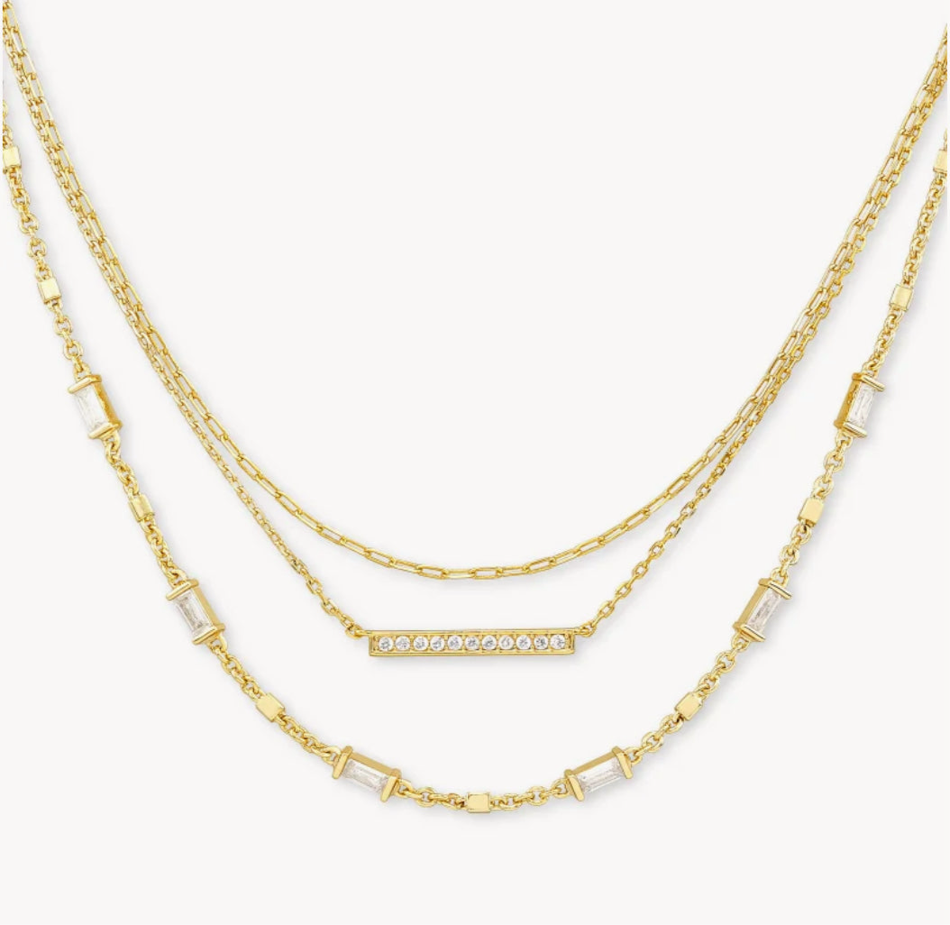 Kendra Scott Addison Multi Strand Necklace in Gold