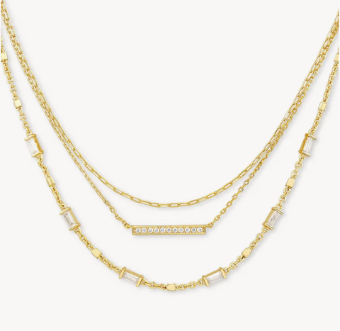 Kendra Scott Addison Multi Strand Necklace in Gold