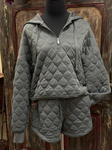 The Quilted Quarter Zip