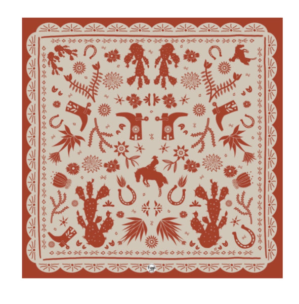 Down South Doily in Bandana Orange