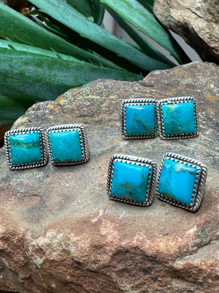 4 Corners Mojave Turquoise Post Earrings