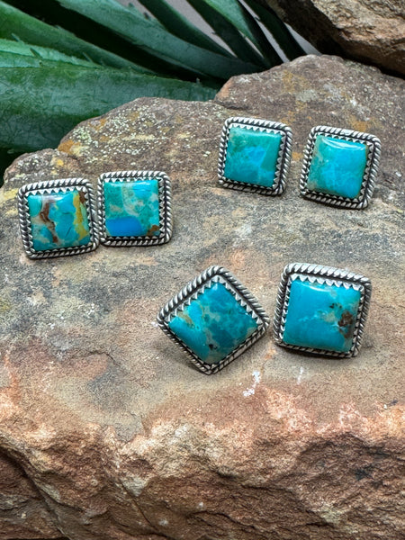 4 Corners Mojave Turquoise Post Earrings