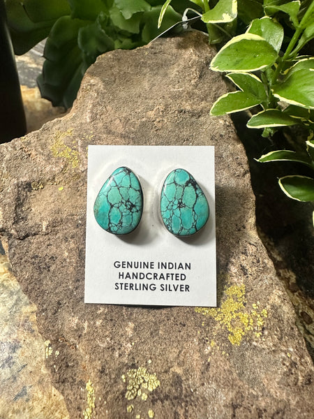 ALZ Chunky Turquoise Post Earring