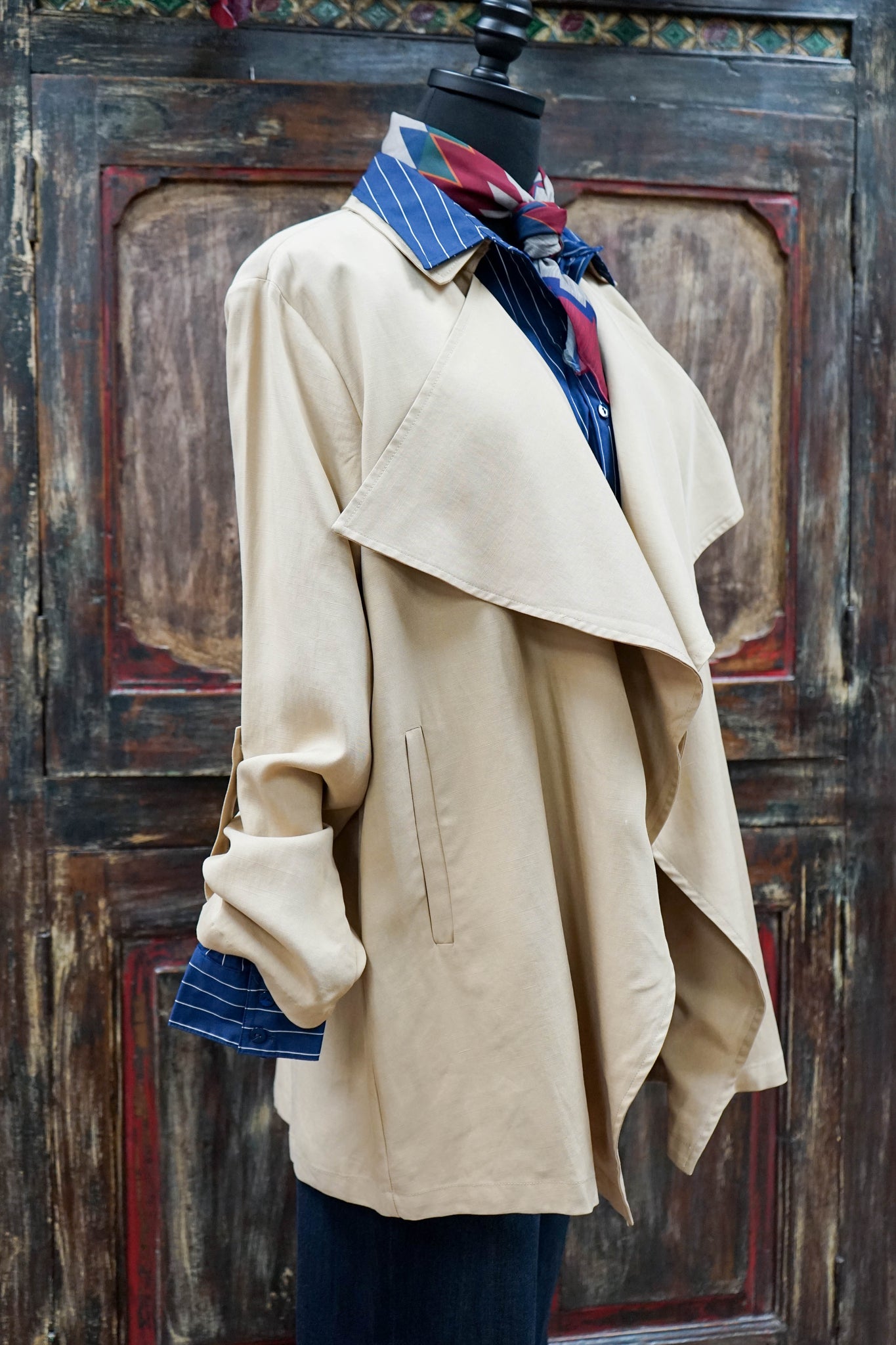 Open Front Trench Jacket