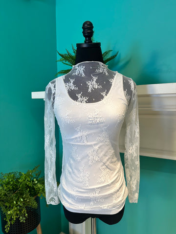 The Lace Sheer Top