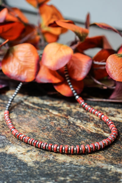 Orange Spiny Oyster/Navajo Pearl 16”