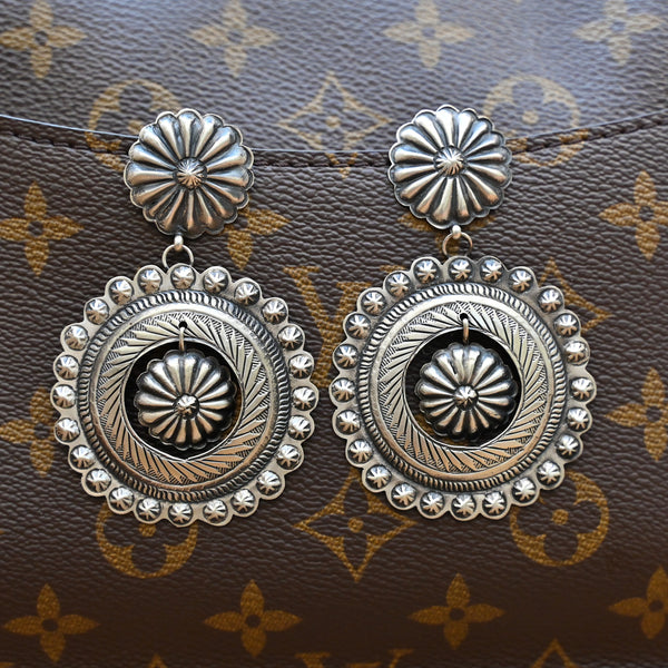 ALZ Stamped Statement Post Earring