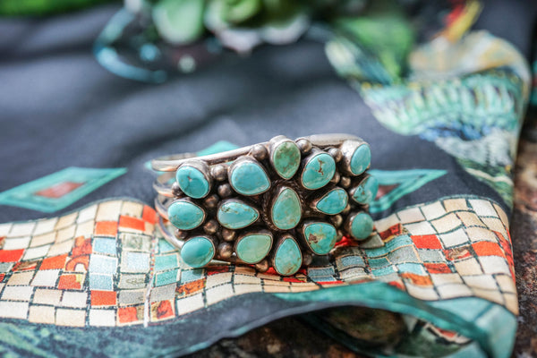 Turquoise Cluster Cuff